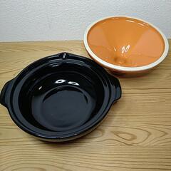 深型ヘルシータジン鍋 オレンジの画像