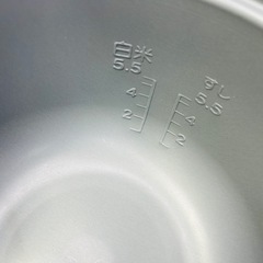 東芝 炊飯器 RCK-X10A(W) 1.0L 新丸底黒釜 保温・おかゆ機能付き 箱付き の画像