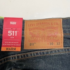 Levi's 511 スリムフィット デニム W30 L32 ダークブルーの画像