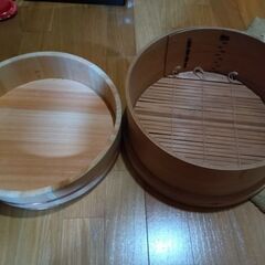 すし桶、蒸篭（セイロ　ふたなし）、飼育ケース（ふたなし）、公文の...