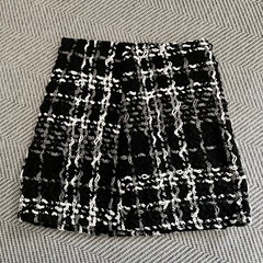 ツイード風　ミニスカートの画像