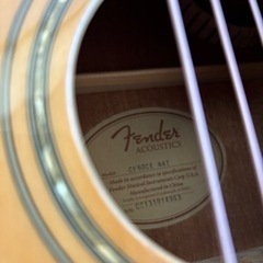 取引先決定⭐︎フェンダー　エレアコ　アコースティックギター　ハードケース付き　弦交換済の画像