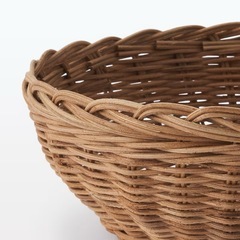 無印良品 ラタン バスケット 素編み 小の画像