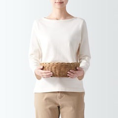 無印良品 ラタン バスケット 素編み 小の画像