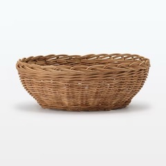 無印良品 ラタン バスケット 素編み 小の画像