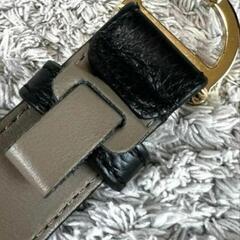 Versace  ヴェルサーチ ヴェルサーチェ　ウエスト　ベルト ゴールド金具　バックル メンズ 34 85/100 ブラック　黒　レザー　本革　メデューサ★美品商品の画像