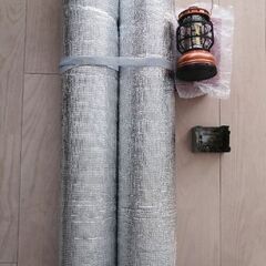 【美品】キャンプ用品　アルミマット・ランタン・ミニストーブ　　お...