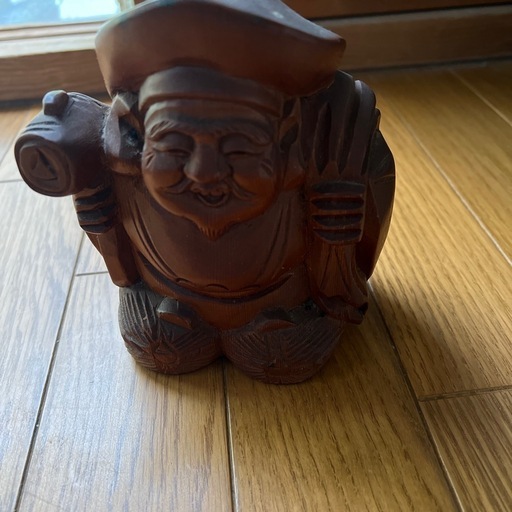 縁起物　大黒様 木彫り