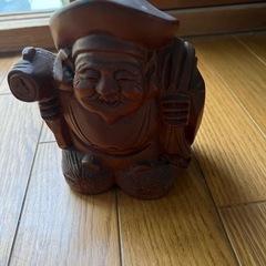縁起物　大黒様 木彫り