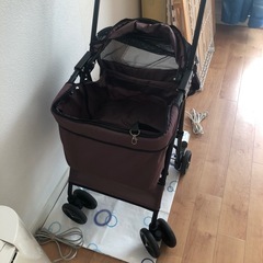ペットカート　折り畳み可　美品の画像