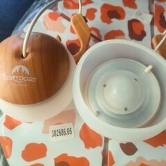 ほおずき風ランタン USB充電式LEDランプ ３段階調光  電球色　シェード付き　2セットの画像