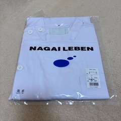 【白衣　ケーシー】男子横掛半袖　EP167 Lサイズ