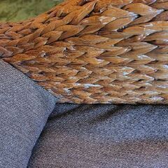 【値下げ】Rosemary シングルソファ ウォーターヒヤシンス素材の画像