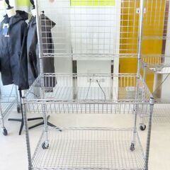 北海道 千歳市/恵庭市 近郊配送 メタル ワゴン 商品陳列 ディ...