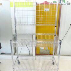 北海道 千歳市/恵庭市 近郊配送 メタル ワゴン 商品陳列 ディ...