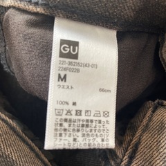 GUバレルレッグジーンズの画像