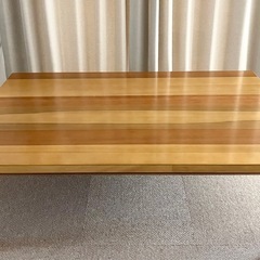 【美品】こたつ 天然木　折りたたみ 120×80　
