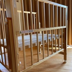 【商談中】【美品】大和屋ミニベビーベッドの画像