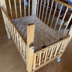 【商談中】【美品】大和屋ミニベビーベッドの画像