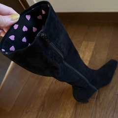 DIANA ベロアロングブーツ　24cmの画像