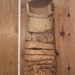 伝統工芸　工芸美術　茶道 ＊竹花入　掛花入　花飾 　一重切花入　花立＊天然素材　竹根　竹節＊茶道具　花道具 　古物　古道具　古美術　 の画像