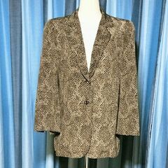 レトロ　蛇柄？　ヒョウ柄？レディース　ジャケット　９号サイズ