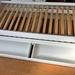 IKEAスレクト　アンダーベッド収納付き スノコ付きの画像