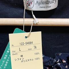 【新品未使用】洋服　シャツ①ネイビー（レディース）【値下げ1,000円】の画像