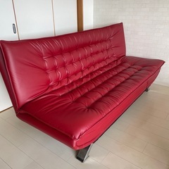 革製ソファベットの画像