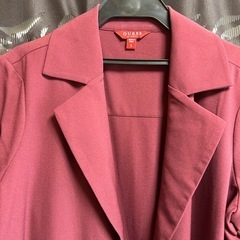 （お取引予定者さま決定）お正月処分　ゲスロサンゼルス　バーガンディロングコートの画像