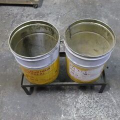 あったかいよ～、ロケットストーブ防火床台ペール缶2連用たのしい工作加熱対応鉄枠台他　残りの1セットの画像