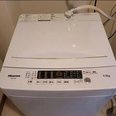 【エラー有】ハイセンス 全自動 洗濯機 5.5kg ホワイト 2023