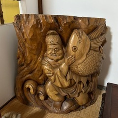 木彫りの七福神の画像