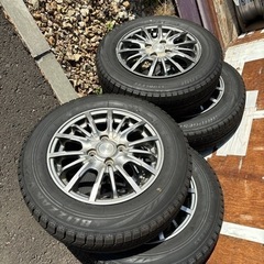 ⭐︎⭐︎社外アルミ付冬タイヤ165/70R14中古⭐︎⭐︎値下げ