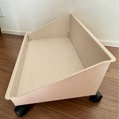 Fits リュック・ランドセル 収納ラック フィッツワーク リュックが置けるカート カプチーノ 約45×29×19cmの画像