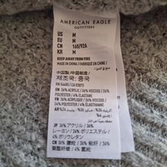 American Eagleニットのスウェット Mサイズ グレーの画像