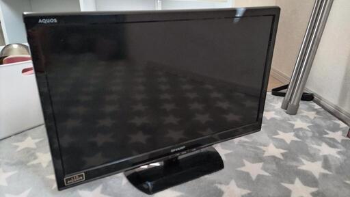 テレビ24型　SHARP　AQUOS　リモコン有