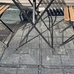 無料で差し上げます。イケア　IKEA　TÄRNÖ テルノー　ガーデンテーブル椅子セット　屋外用　バーベキューにも、　の画像