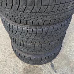 ダイハツ純正アルミ　155/65R14　アルミスタッドレスセット　ブリジストン　セリアル3120　うっすらイボ残しのバリ山です！の画像