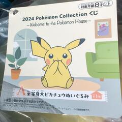 2024ポケモンコレクション１番くじ　A賞　等身大ピカチュウぬいぐるみの画像