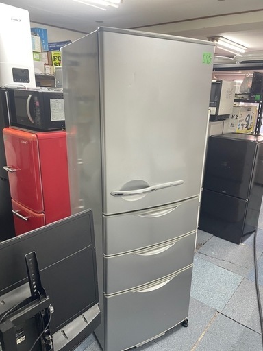 北九州市内配送無料　保証付き SR-361T(S)【355L】4ドア冷凍冷蔵庫 ヘアラインシルバー