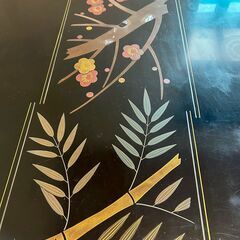 会津塗り 漆塗り座卓【中古】の画像