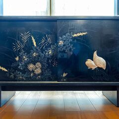 会津塗り茶箪笥 漆塗り家具【中古】日和風の画像