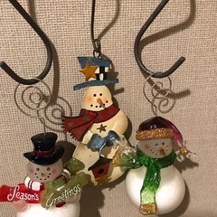 クリスマスオーナメントとカード立て
