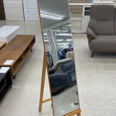 ★ジモティ割あり★  姿見 ナチュラル H150×D5.5×W2...