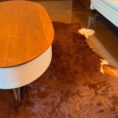 昇降式センターテーブル ウォールナット