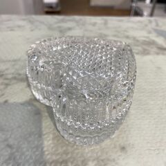 ▼値下げ▼ガラス小物入れ ハート型 店舗販売 南区花畑の画像