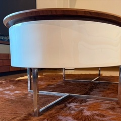 昇降式センターテーブル ウォールナットの画像