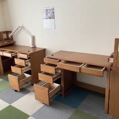 【決まりました】鍵付き引き出し　学習机　学習デスク　シンプル　組み合わせ　の画像
