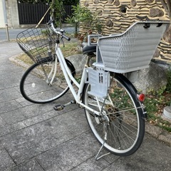 27インチ自転車、通勤通学、パパチャリ仕様の画像